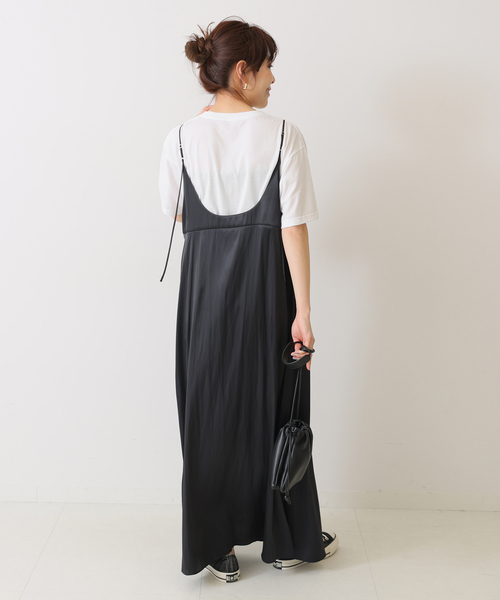Spick & Span(スピックアンドスパン)の「LIVE AND LET Tシャツ(Tシャツ/カットソー・レディース・チャコールグレー/ホワイト・FREE)」の5枚目の写真