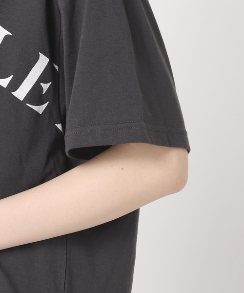 Spick & Span(スピックアンドスパン)の「LIVE AND LET Tシャツ(Tシャツ/カットソー・レディース・チャコールグレー/ホワイト・FREE)」の16枚目の写真