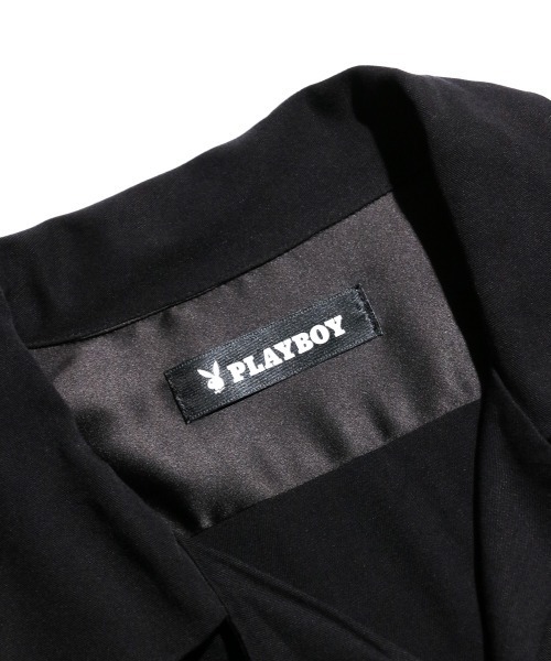 PLAYBOY(プレイボーイ)の「PLAYBOY / プレイボーイ 100 COVER SHIRT レーヨンブロード オープンカラー 総柄シャツ(シャツ/ブラウス・メンズ・ブラック/その他1・MEDIUM/LARGE)」の13枚目の写真