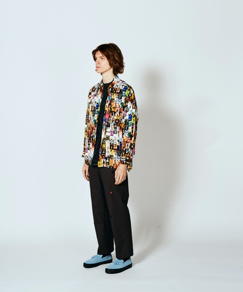 PLAYBOY(プレイボーイ)の「PLAYBOY / プレイボーイ 100 COVER SHIRT レーヨンブロード オープンカラー 総柄シャツ(シャツ/ブラウス・メンズ・ブラック/その他1・MEDIUM/LARGE)」の20枚目の写真