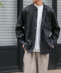 FORK&SPOON | FORK&SPOON　フレンチリネンロングスリーブシャツ(シャツ/ブラウス)