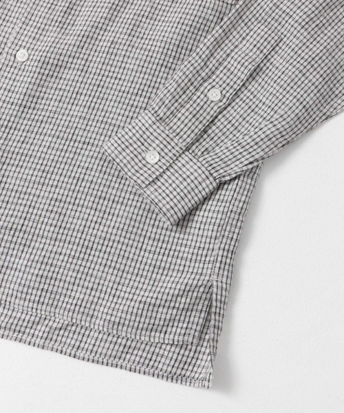FORK&SPOON（フォークアンドスプーン）の「FORK&SPOON　フレンチリネンロングスリーブシャツ（シャツ/ブラウス・メンズ・ブラック/ストライプ/チェック・4/5）」の8枚目の写真