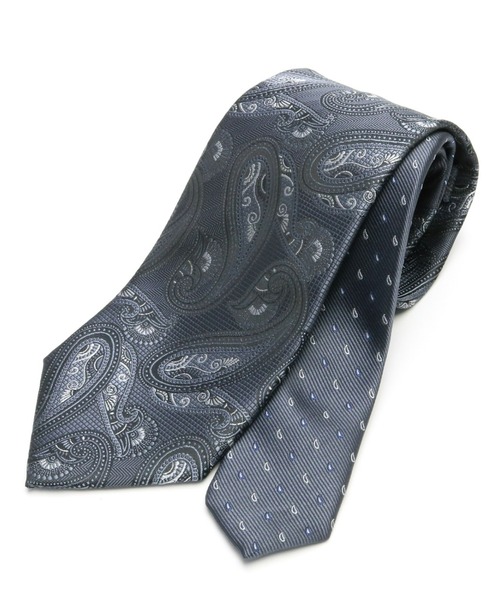 TOKYO SHIRTS（トウキョウシャツ）の「ペイズリーチェンジネクタイ（ネクタイ・メンズ・ブルーグリーン/ネイビー系3/グレー系その他/ブラウン系1/ブラウン系2/ネイビー系2/シルバー/ワイン系/ネイビー系1/ピンク/グレー系その他2/イエロー・FREE）」の2枚目の写真