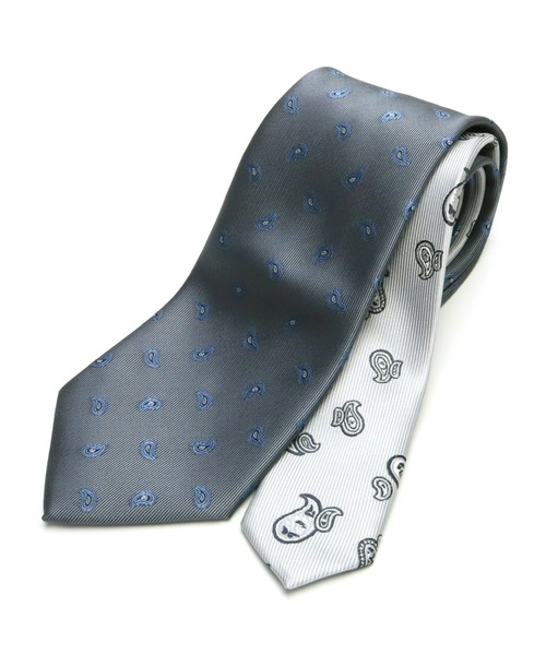 TOKYO SHIRTS（トウキョウシャツ）の「ペイズリーチェンジネクタイ（ネクタイ・メンズ・ブルーグリーン/ネイビー系3/グレー系その他/ブラウン系1/ブラウン系2/ネイビー系2/シルバー/ワイン系/ネイビー系1/ピンク/グレー系その他2/イエロー・FREE）」の3枚目の写真