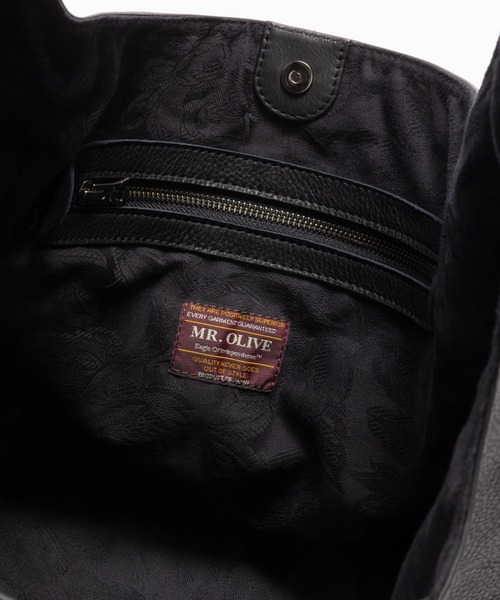 MR.OLIVE（ミスターオリーブ）の「MR.OLIVE/ミスターオリーブ WATER PROOF WASHABLE LEATHER / BIG SHOULDER BAG ショルダーバッグ（ショルダーバッグ・メンズ・ブラック・FREE）」の2枚目の写真