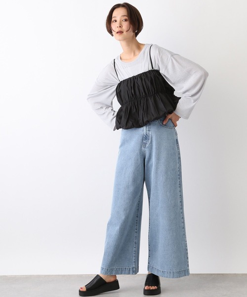 LEPSIM（レプシィム）の「バギーデニムパンツ　105082（デニムパンツ・レディース・ブルー/ライトブルー・LARGE/SMALL/MEDIUM）」の5枚目の写真