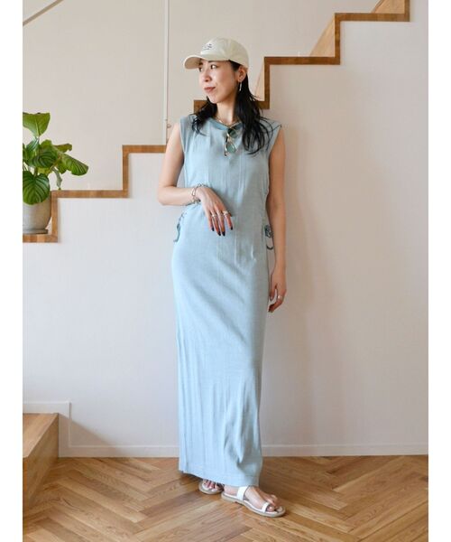 Ungrid（アングリッド）の「Miller別注 サイドオープンワンピース（ワンピース・レディース・ブルー/イエロー/ブラウン・FREE）」の14枚目の写真