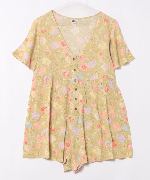 【セール】BILLABONG レディース SPRING DAZE ドレス 【2024年春夏モデル】/ビラボンボタニカル柄ワンピース（ワンピース）｜BILLABONG（ビラボン）