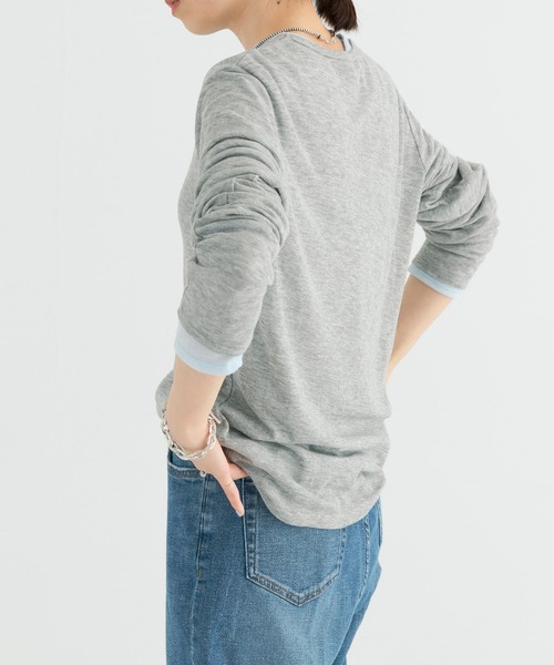 URBAN RESEARCH（アーバンリサーチ）の「レイヤードカットソー（Tシャツ/カットソー・レディース・グレー系その他/イエロー系その他/ホワイト系その他・FREE）」の17枚目の写真