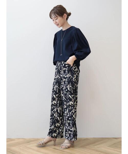 AMERICAN HOLIC（アメリカンホリック）の「ドルマンギャザー7分袖カットプルオーバー（Tシャツ/カットソー・レディース・アイボリー/ブルーグリーン/ダークネイビー・L/M）」の19枚目の写真