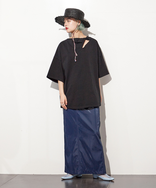 CITYSHOP - CITYSHOP ツイストビッグＴシャツ ブラック CITYSHOP（シティーショップ）の「TWIST BIG Tシャツ（Tシャツ