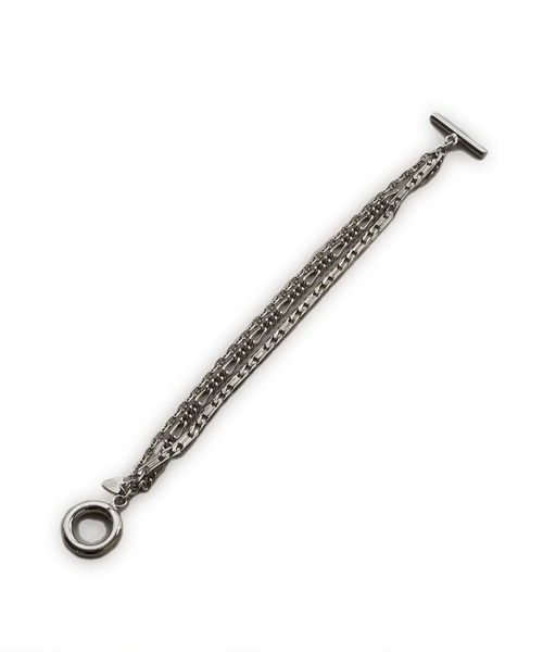 NO ID.（ノーアイディ）の「トリプルチェーンブレスレット（ブレスレット・メンズ・シルバー・ONE SIZE）」の10枚目の写真