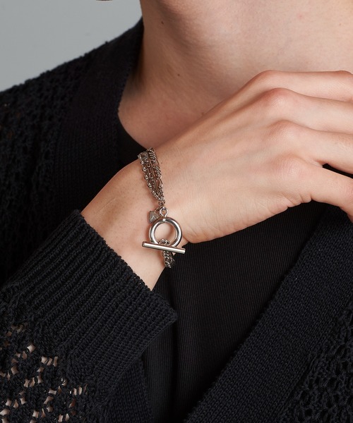 NO ID.（ノーアイディ）の「トリプルチェーンブレスレット（ブレスレット・メンズ・シルバー・ONE SIZE）」の6枚目の写真