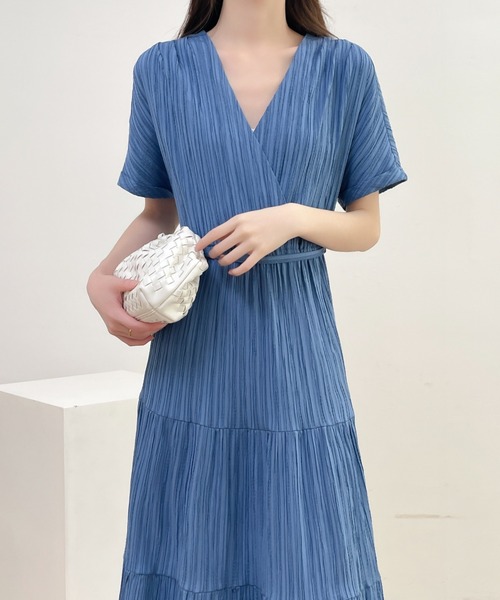 AOdaikanyama カシュクールワンピース 在庫限り】ギャザーカシュクールドレス – ao daikanyama