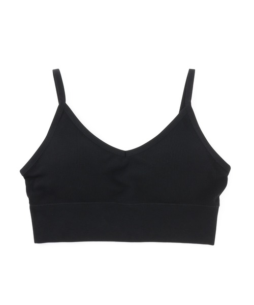 BOODY(ブーディ)の「Boody リヨライト リブ ローバックブラ(スポーツブラ・レディース・ブラック/グレー系その他・M/S)」の1枚目の写真