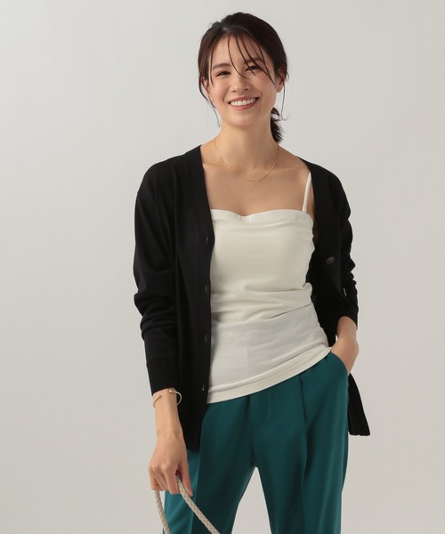 Elura(エルーラ)の「サマープロテクトゆるカーディガン/108614(カーディガン/ボレロ・レディース・ホワイト/ブラック/ライトベージュ/ネイビー・SMALL/MEDIUM/LARGE)」の5枚目の写真