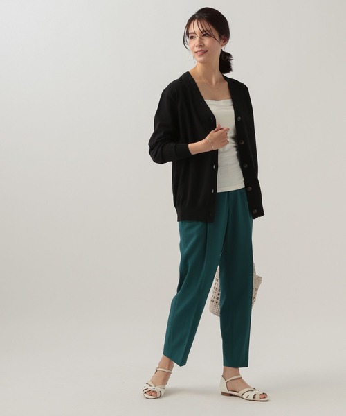 Elura(エルーラ)の「サマープロテクトゆるカーディガン/108614(カーディガン/ボレロ・レディース・ホワイト/ブラック/ライトベージュ/ネイビー・SMALL/MEDIUM/LARGE)」の6枚目の写真