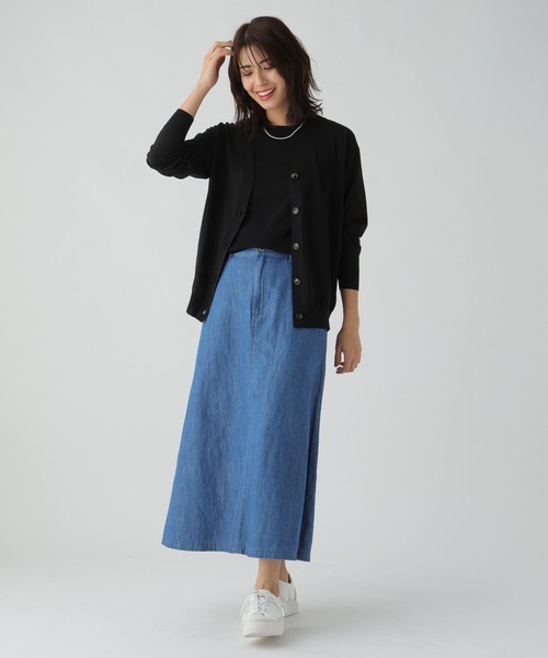 Elura(エルーラ)の「サマープロテクトゆるカーディガン/108614(カーディガン/ボレロ・レディース・ホワイト/ブラック/ライトベージュ/ネイビー・SMALL/MEDIUM/LARGE)」の8枚目の写真