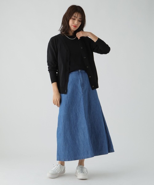 Elura(エルーラ)の「サマープロテクトゆるカーディガン/108614(カーディガン/ボレロ・レディース・ホワイト/ブラック/ライトベージュ/ネイビー・SMALL/MEDIUM/LARGE)」の10枚目の写真