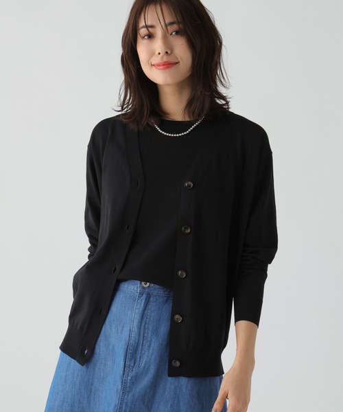Elura(エルーラ)の「サマープロテクトゆるカーディガン/108614(カーディガン/ボレロ・レディース・ホワイト/ブラック/ライトベージュ/ネイビー・SMALL/MEDIUM/LARGE)」の11枚目の写真