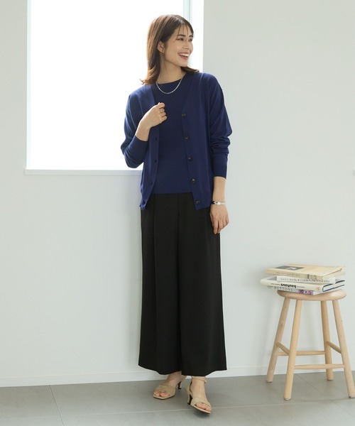 Elura(エルーラ)の「サマープロテクトゆるカーディガン/108614(カーディガン/ボレロ・レディース・ホワイト/ブラック/ライトベージュ/ネイビー・SMALL/MEDIUM/LARGE)」の17枚目の写真