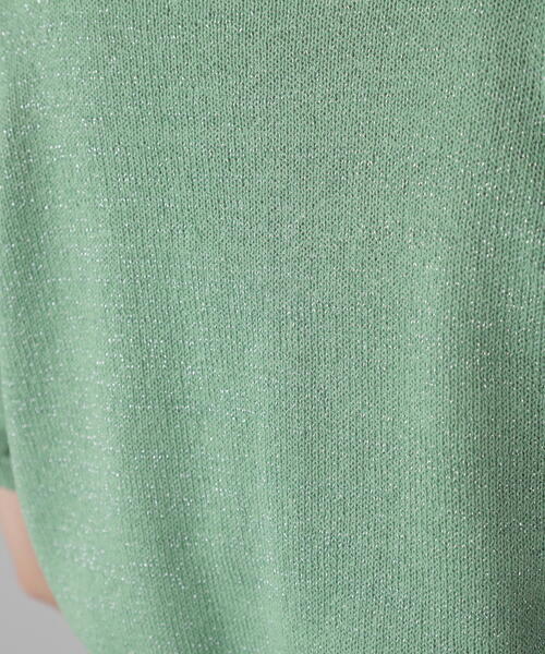 FREE'S MART（フリーズマート）の「◆［WEB限定］ラメパフスリーブニットカーディガン（カーディガン/ボレロ・レディース・ホワイト/レッド/ライトグリーン/ブラック・FREE）」の7枚目の写真