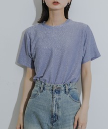 SENSE OF PLACE by URBAN RESEARCH | クルーネックラメTシャツ(半袖)(Tシャツ/カットソー)