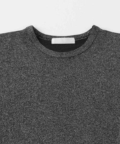 SENSE OF PLACE by URBAN RESEARCH(センスオブプレイスバイアーバンリサーチ)の「クルーネックラメTシャツ(半袖)(Tシャツ/カットソー・レディース・シルバー/ライトブルー/ネイビー/オレンジ/ブラック/ブラウン・ONE)」の14枚目の写真