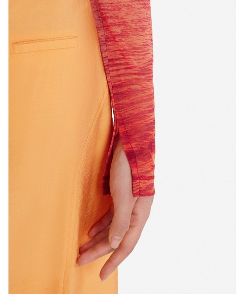 Maison Kitsune(メゾンキツネ)の「SUNSET LANDSCAPE MESH HIGH NECK TOP(その他トップス・レディース・オレンジ系・S/M)」の8枚目の写真