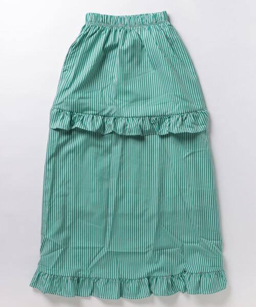 sevens(セブンズ)の「【sevens】ストライプフリルティアードスカート(スカート・レディース・グリーン/ブルー・FREE)」の20枚目の写真