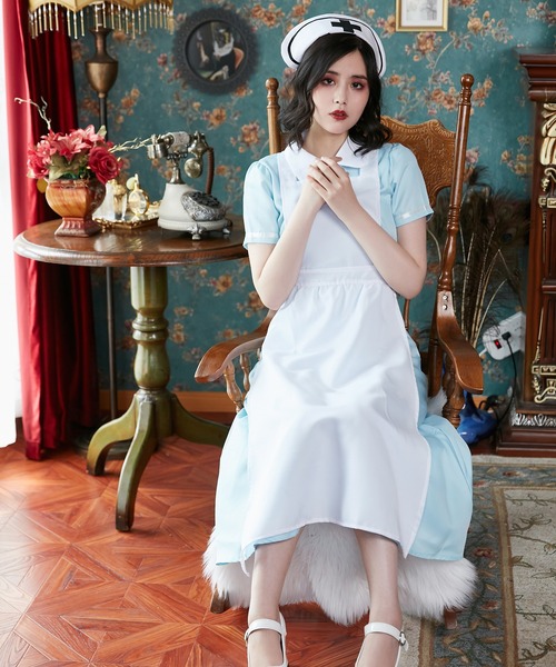 Brightlele(ブライトララ)の「「 ロングナース 」 ハロウィン コスプレ ナース ナース服 仮装 ハロウィンコスプレ 大人 女性(コスチューム/パーティーグッズ・レディース・その他2/その他4/その他3/その他1・MEDIUM/LARGE/X-LARGE)」の9枚目の写真