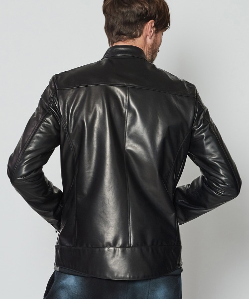 ACANTHUS(アカンサス)の「mj9949- Leather Semi Double Riders ライダースジャケット(ライダースジャケット・メンズ・ブラック・XL/L/M/S)」の11枚目の写真