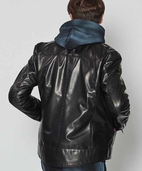 ACANTHUS(アカンサス)の「mj9949- Leather Semi Double Riders ライダースジャケット(ライダースジャケット・メンズ・ブラック・XL/L/M/S)」の12枚目の写真
