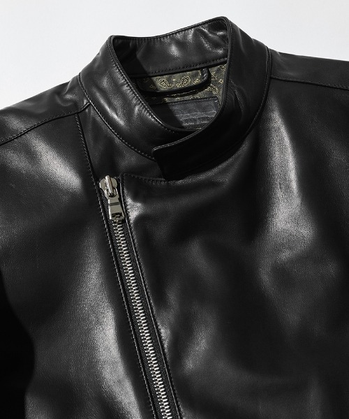 ACANTHUS(アカンサス)の「mj9949- Leather Semi Double Riders ライダースジャケット(ライダースジャケット・メンズ・ブラック・XL/L/M/S)」の17枚目の写真