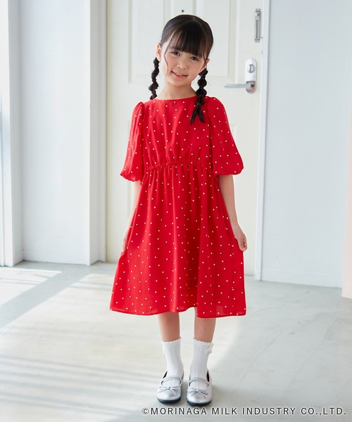 KIDS】【Pino meets ROPE' PICNIC】Pinoドットワンピース