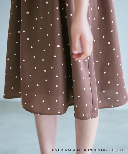 ROPE' PICNIC（ロペピクニック）の「【Pinoコラボ】pinoドットワンピース（ワンピース・キッズ・レッド/ホワイト系その他/ダークブラウン・110/120/130/140）」の22枚目の写真