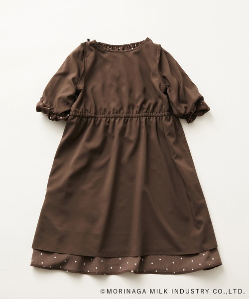 ROPE' PICNIC(ロペピクニック)の「【KIDS】【Pino meets ROPE' PICNIC】Pinoドットワンピース(ワンピース・キッズ・レッド/ホワイト系その他/ダークブラウン・110/120/130/140)」の16枚目の写真