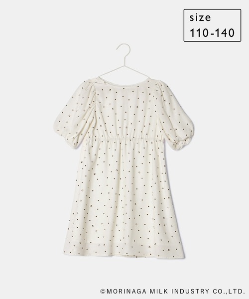 ROPE' PICNIC(ロペピクニック)の「【KIDS】【Pino meets ROPE' PICNIC】Pinoドットワンピース(ワンピース・キッズ・レッド/ホワイト系その他/ダークブラウン・110/120/130/140)」の6枚目の写真