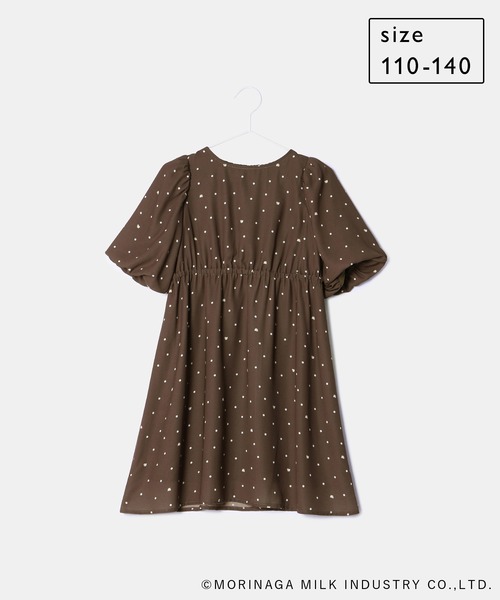 ROPE' PICNIC(ロペピクニック)の「【KIDS】【Pino meets ROPE' PICNIC】Pinoドットワンピース(ワンピース・キッズ・レッド/ホワイト系その他/ダークブラウン・110/120/130/140)」の7枚目の写真