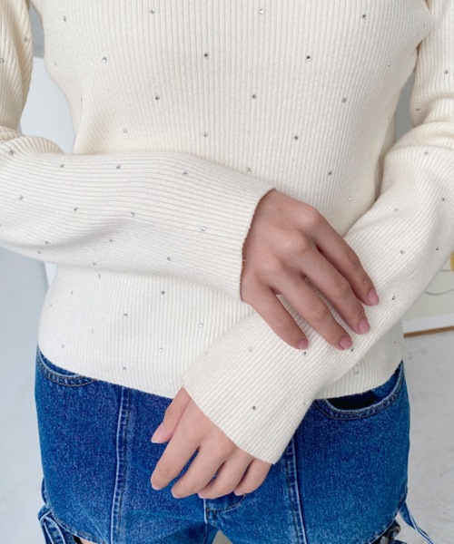 TOTEME ハイネックニットプルオーバーストライプ SHAUNT美品 TOTEME ハイネックニットプルオーバーストライプ SHAUNT美品