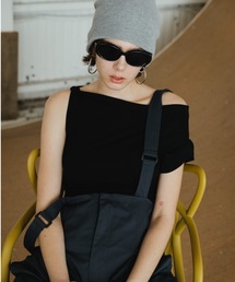 アシメネックTシャツ