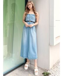 GYDA | ベアデニムロングワンピース(ワンピース)