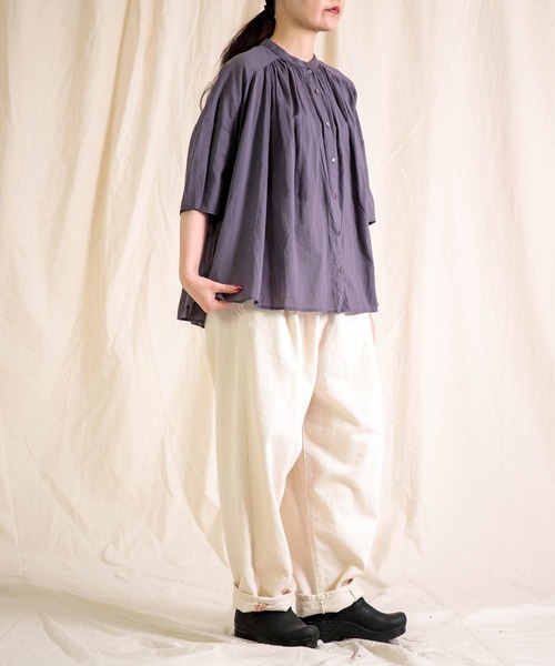 Brocante / ブロカント] 生成デニム アンプリッセパンツ | Domingo