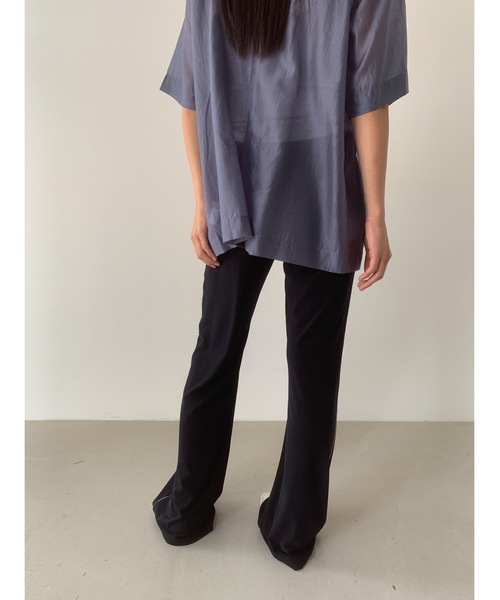 Didot.showroom（ディドット ショールーム）の「【DIDOT.】サイドラインパイピングトラックパンツ（スウェットパンツ・レディース・ブラウン/パープル/ネイビー/チャコール・FREE）」の14枚目の写真