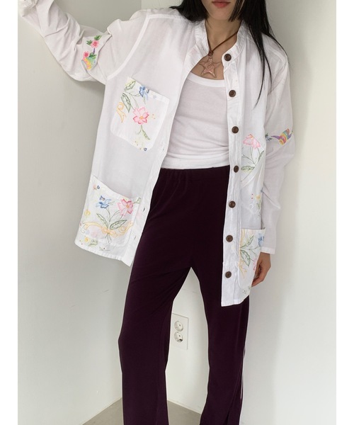 Didot.showroom（ディドット ショールーム）の「【DIDOT.】サイドラインパイピングトラックパンツ（スウェットパンツ・レディース・ブラウン/パープル/ネイビー/チャコール・FREE）」の21枚目の写真