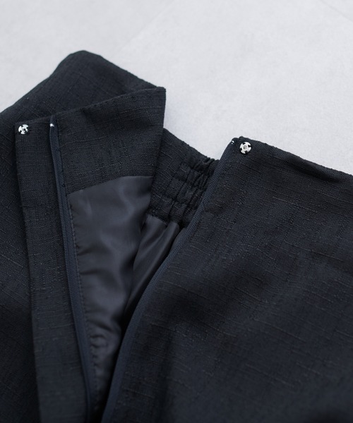 natural couture（ナチュラルクチュール）の「コルセットベルト付きナロースカート（スカート・レディース・ミント/ドット/ブラック/オフホワイト・FREE）」の20枚目の写真