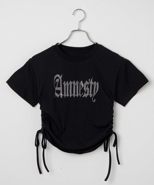 dispark（ディスパーク）の「DISPARK/サイドドロストラインストーンT（Tシャツ/カットソー・レディース・ブラック/ホワイト/その他1・FREE）」の14枚目の写真