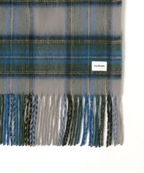 Ray BEAMS(レイビームス)の「チェック マフラー(マフラー・レディース・グレー/レッド・ONE SIZE)」の10枚目の写真