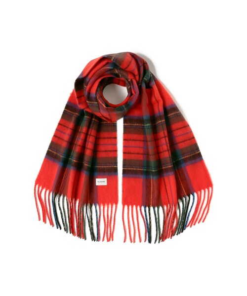 Ray BEAMS(レイビームス)の「チェック マフラー(マフラー・レディース・グレー/レッド・ONE SIZE)」の13枚目の写真