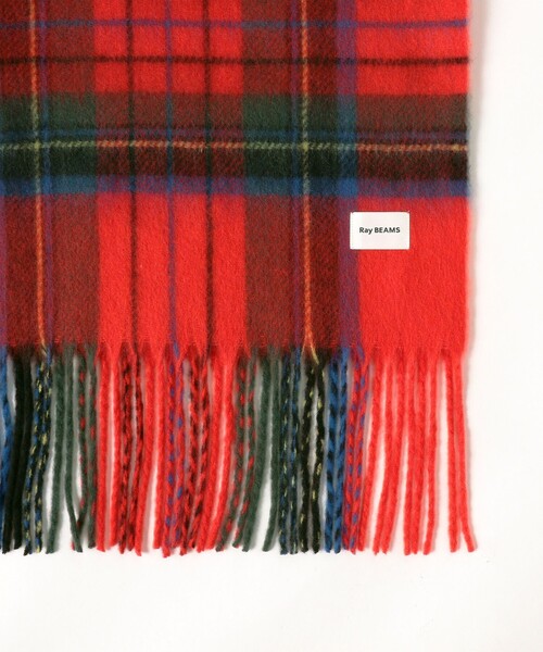 Ray BEAMS(レイビームス)の「チェック マフラー(マフラー・レディース・グレー/レッド・ONE SIZE)」の19枚目の写真